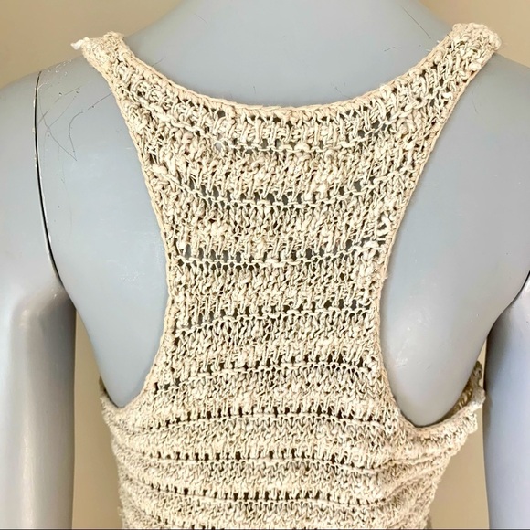 ABERCROMBIE & FITCH Crochet Knit Racerback Sweater Tank - Picture 10 of 13